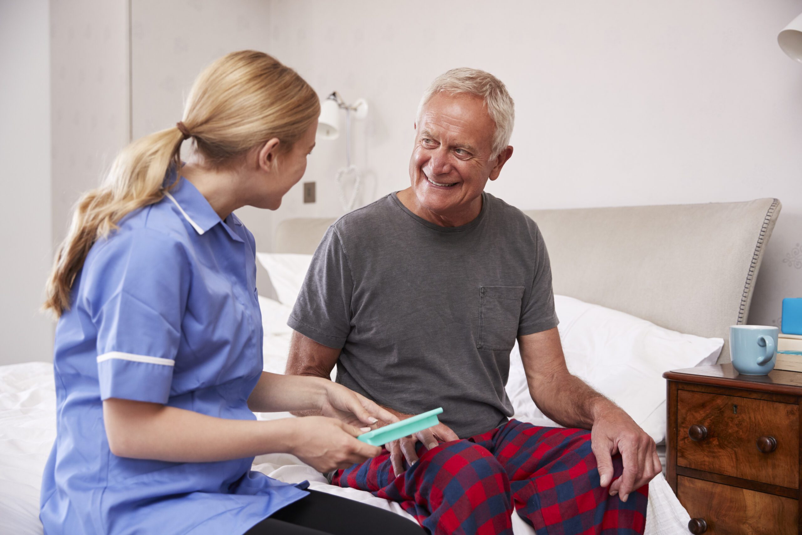 Nurse with patient